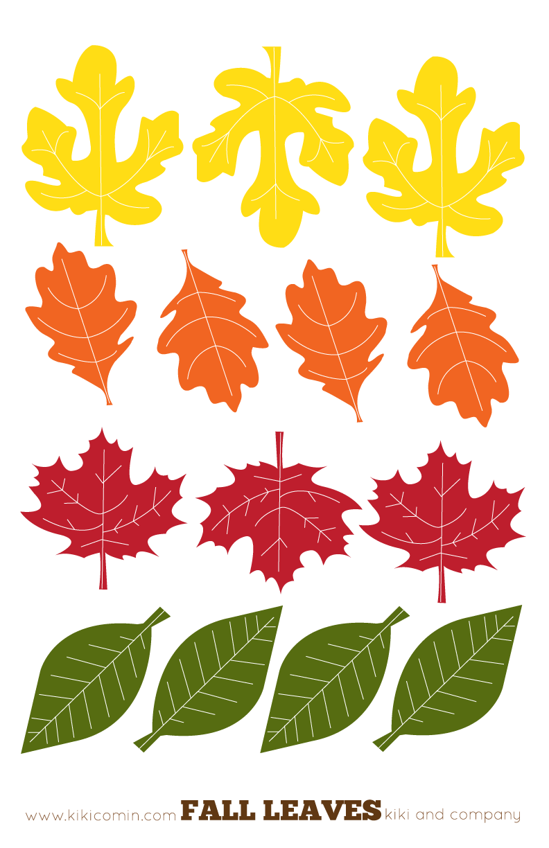 Free Printable Fall Leaves Template Pdf