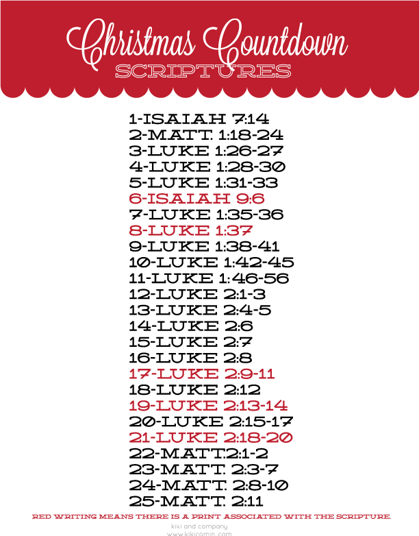 Christmas Countdown House {printables} Kiki & Company