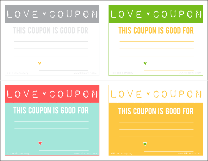 Valentines Coupon Template Free