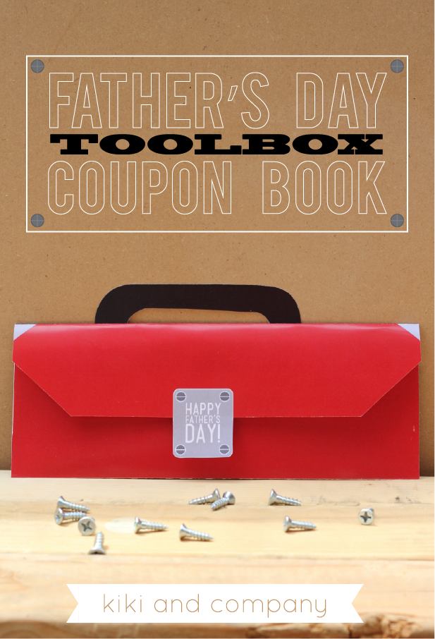 LOVE this Fathers Day Toolbox Coupon Book. Free at kiki and company