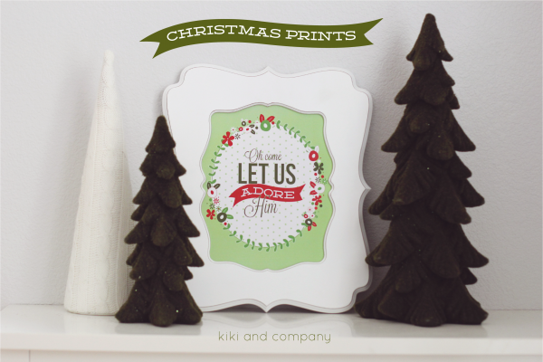 Free Christmas Prints from kiki and company