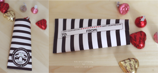 Free Printable Valentine Treat Holders. How cute and easy are these!