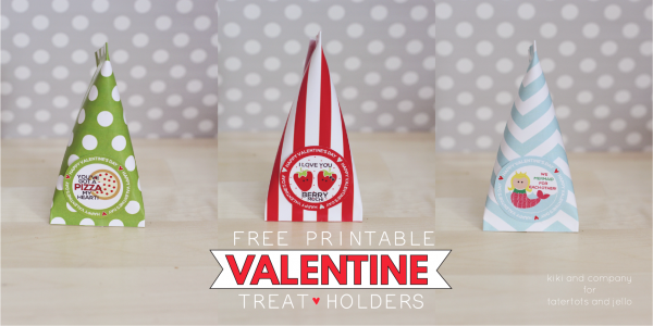 Free Printable Valentine Treat Holders. Love all the options.