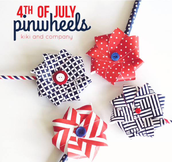 4th of July pinwheels from kiki and company. Cute!