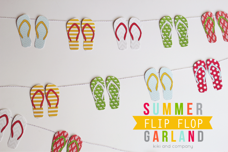 Summer Flip Flop Garland from kiki and company