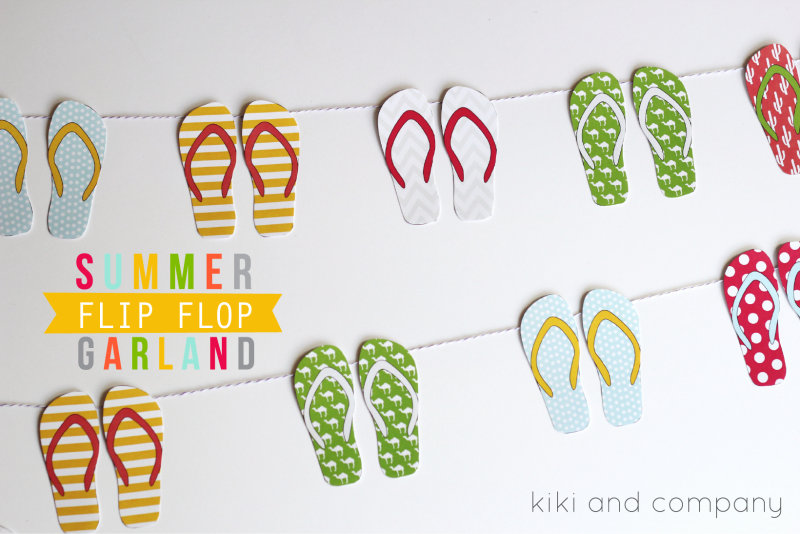 Summer Flip Flop Garland from kiki and company. CUTE!