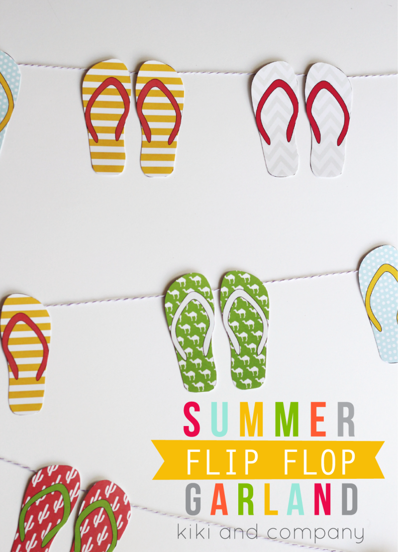 Summer Flip Flop Garland from kiki and company. LOVE!