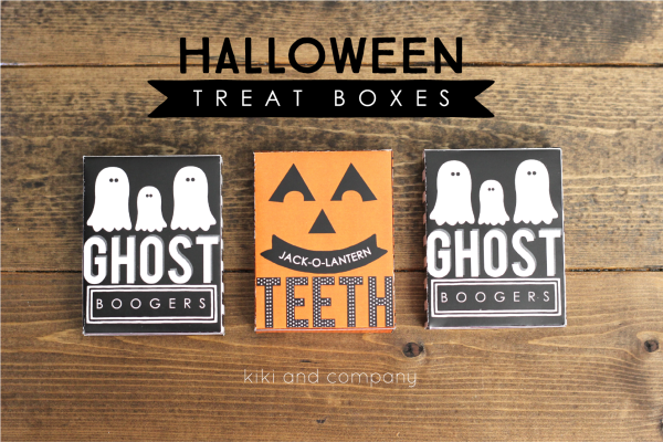 Halloween Treat Boxes from Kiki and Company. FUN!