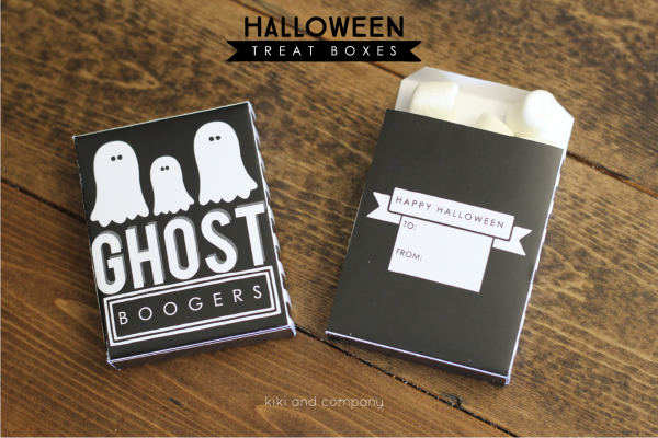 Halloween Treat Boxes from Kiki and Company. My kids will love these!