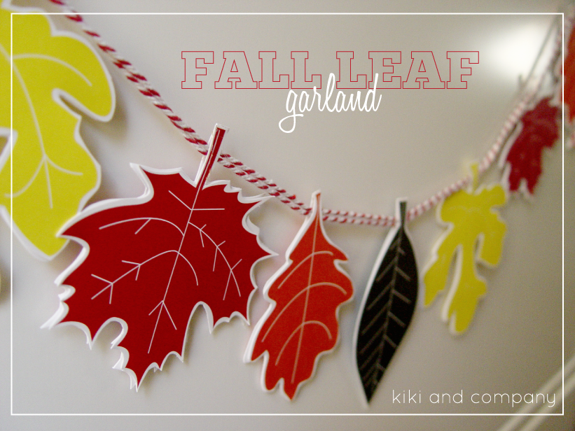 Make a paper leaves garland in 30 minutes