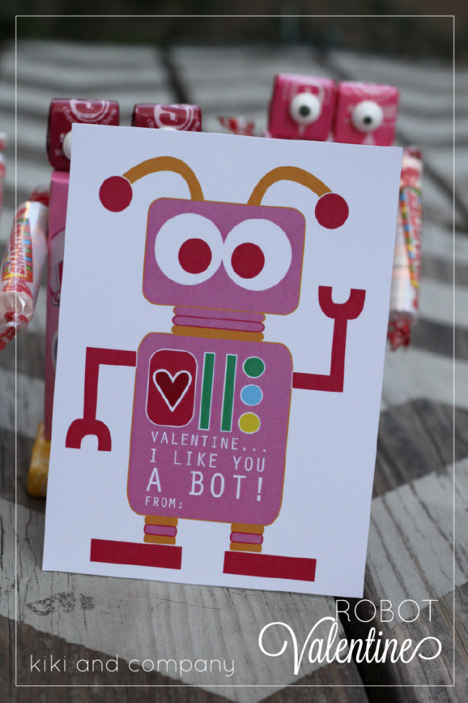 10 Printable Robot Valentines @michellepaigeblogs.com