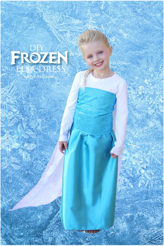 DIY Frozen Elsa Dress tutorial The Cape Kiki Company