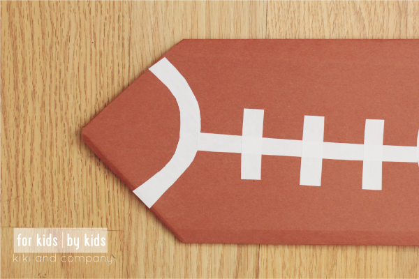 Make your own Origami Football at kiki and company. So perfect for the upcoming Superbowl