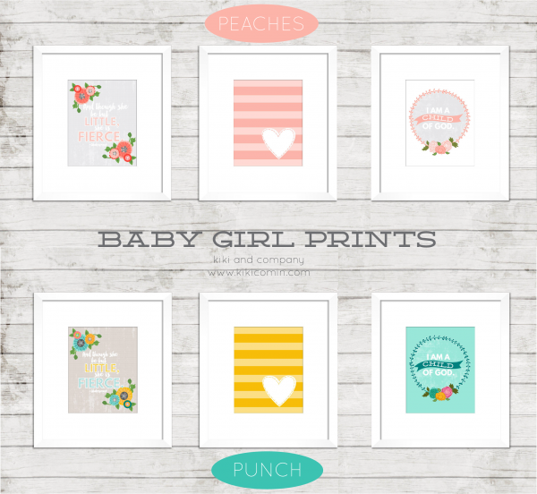 Baby Girl Prints by kiki and company