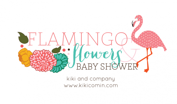 Flamingo and Flowers Baby Shower