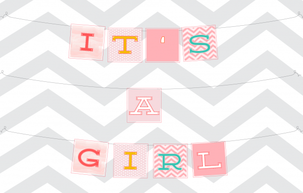 its a girl banner