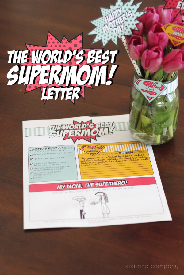 The World's Best Supermom Letter for Mother's Day