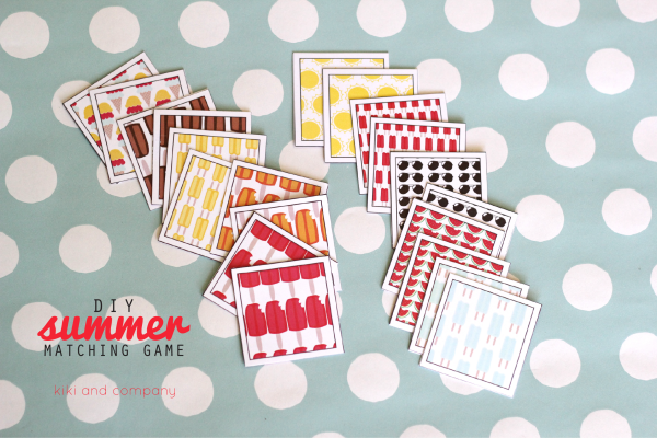 DIY Summer Matching Game. So cute!