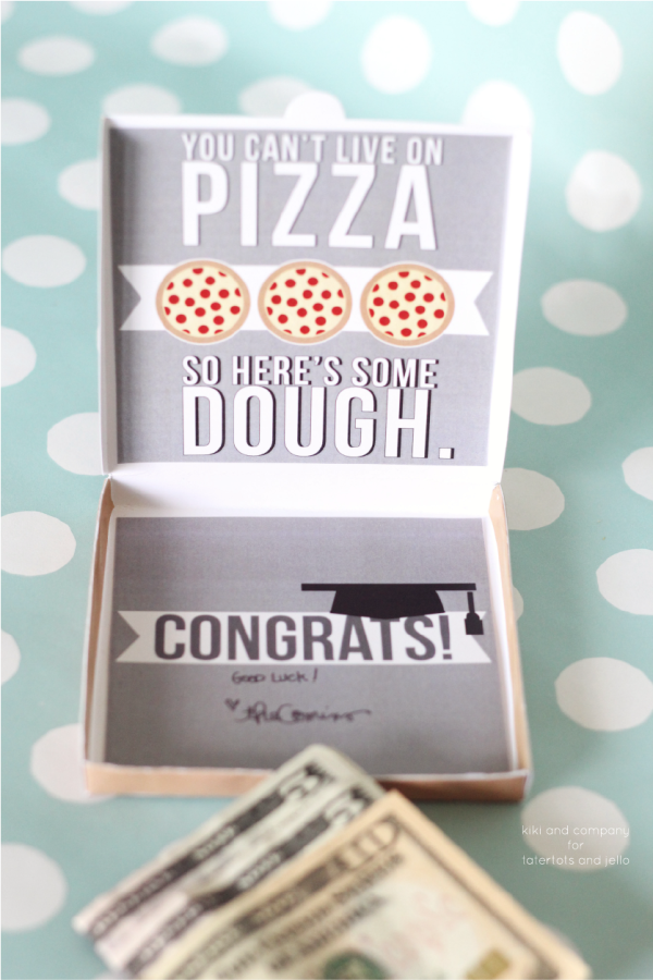 Graduation Money Card. Pizza + Grads = Perfect!
