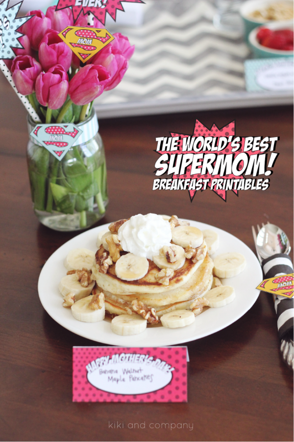 The World's Best Supermom Breakfast Printables. Can't wait to use these.