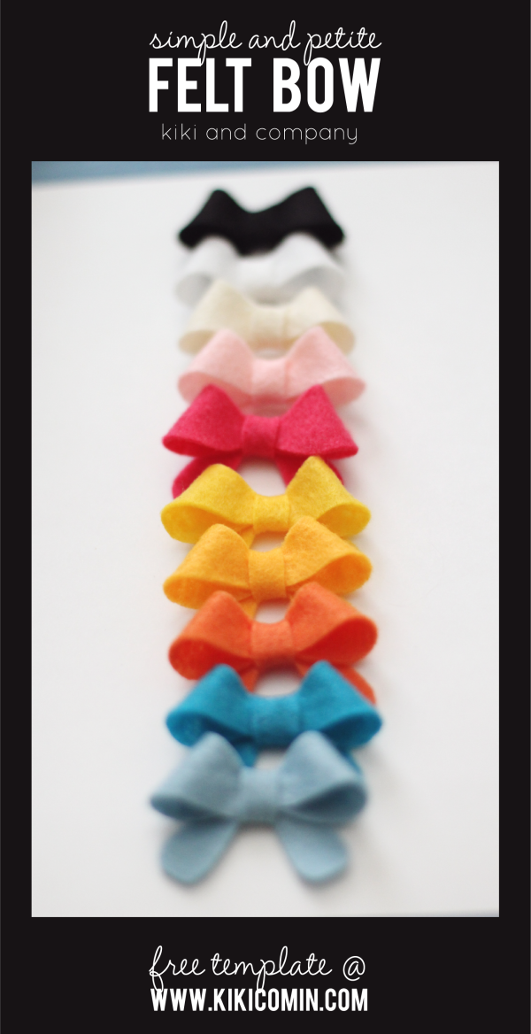 cute-and-simple-felt-bows-at-kiki-and-company.-love-all-those-colors.-free-template.