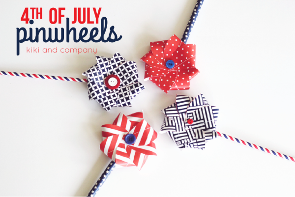 4th of July pinwheels from kiki and company. LOVE these.