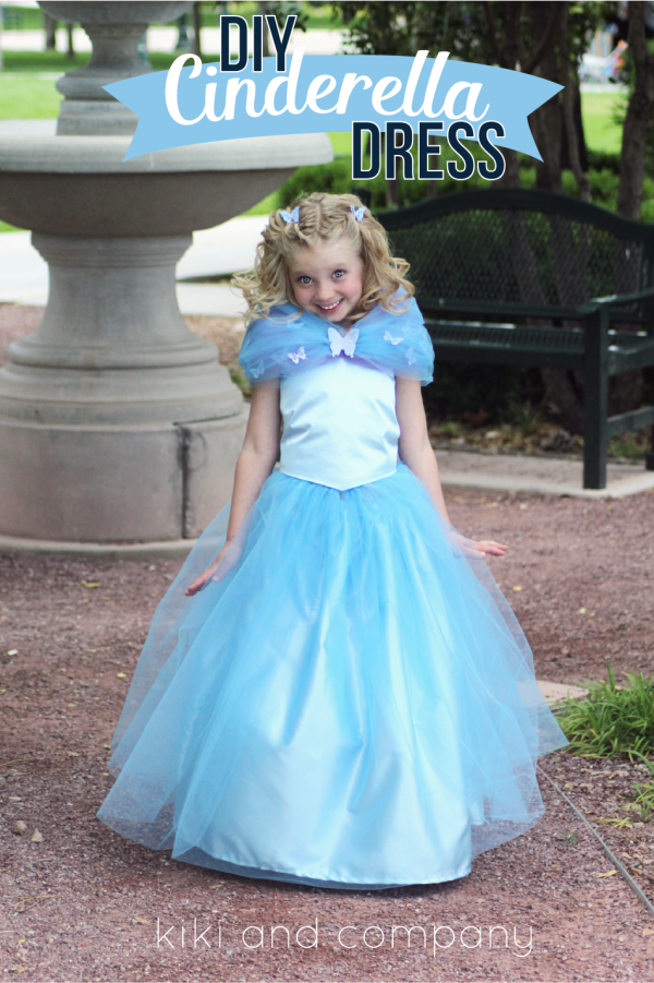 DIY Cinderella Ball Gown Dress Tutorial at kiki and company. LOVE!