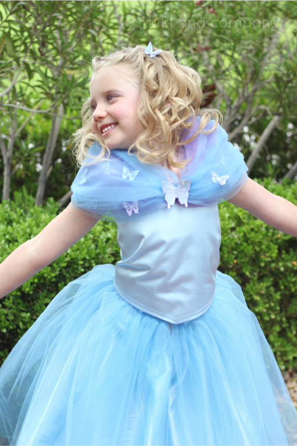 DIY Cinderella Ball Gown Dress Tutorial at kiki and company.Sweet!