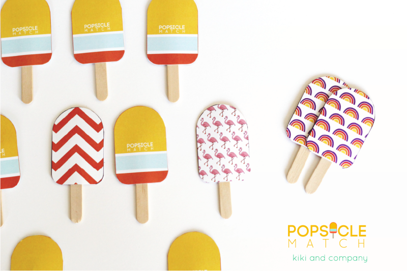 Popsicle Match from kiki and company. Cute!