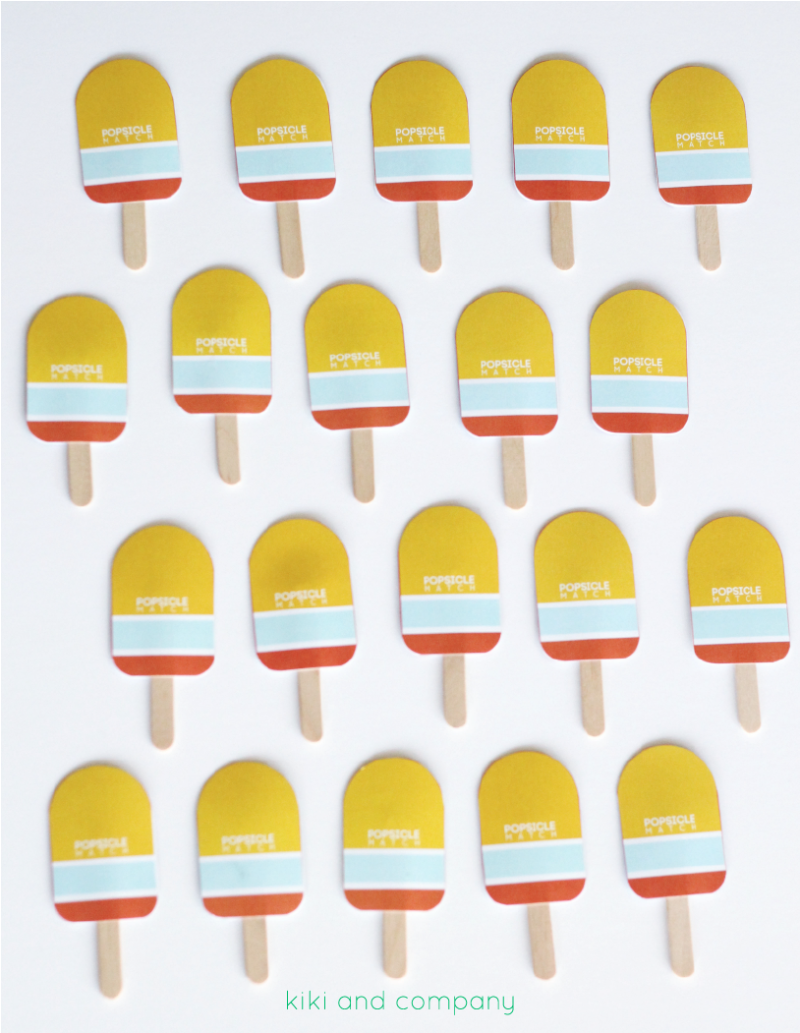 Popsicle Match from kiki and company. Love this!