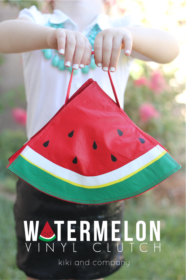 Watermelon Vinyl Clutch from kiki and company. So sweet.