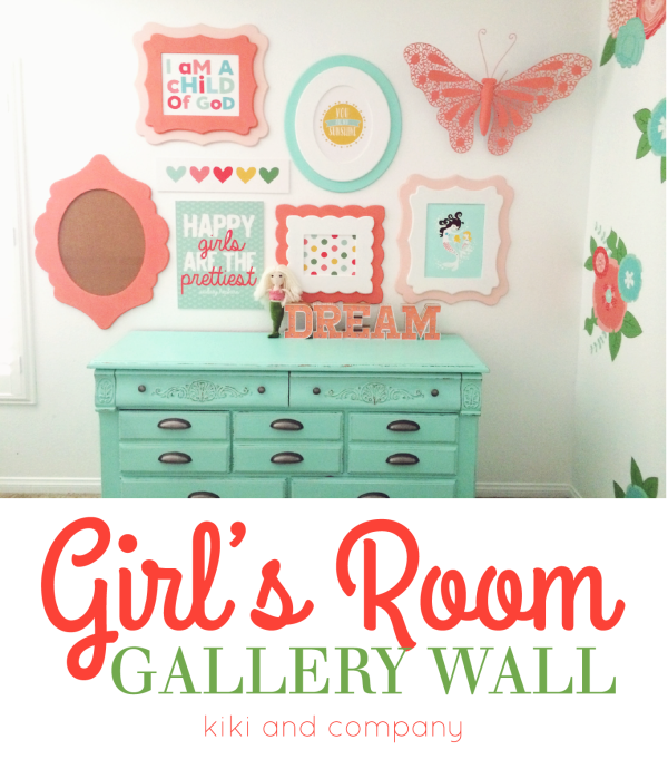 Girl's Room Gallery Wall at kiki and company