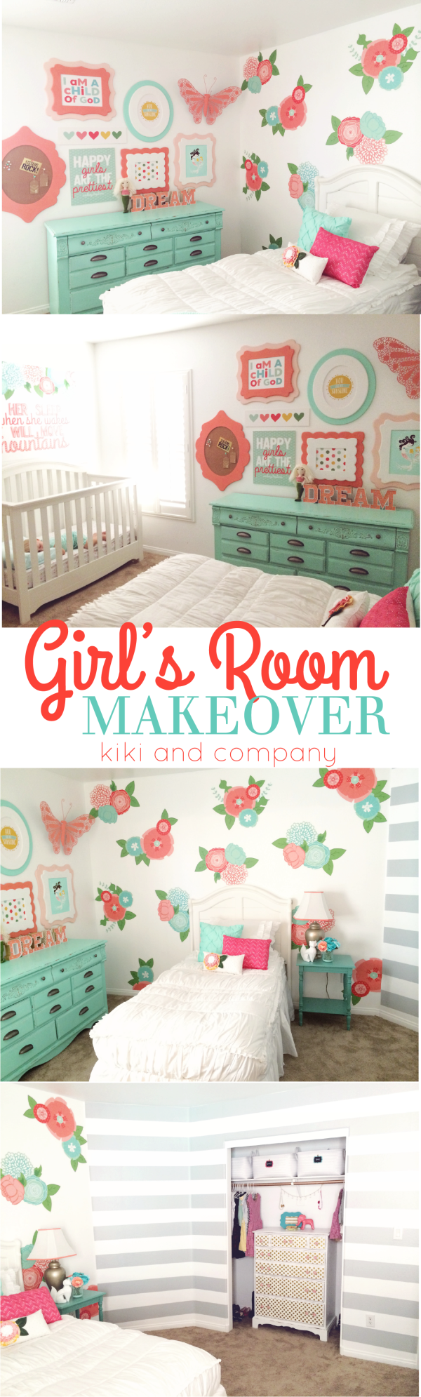 Girl's Room Makeover at Kiki and Company. This ROOM!