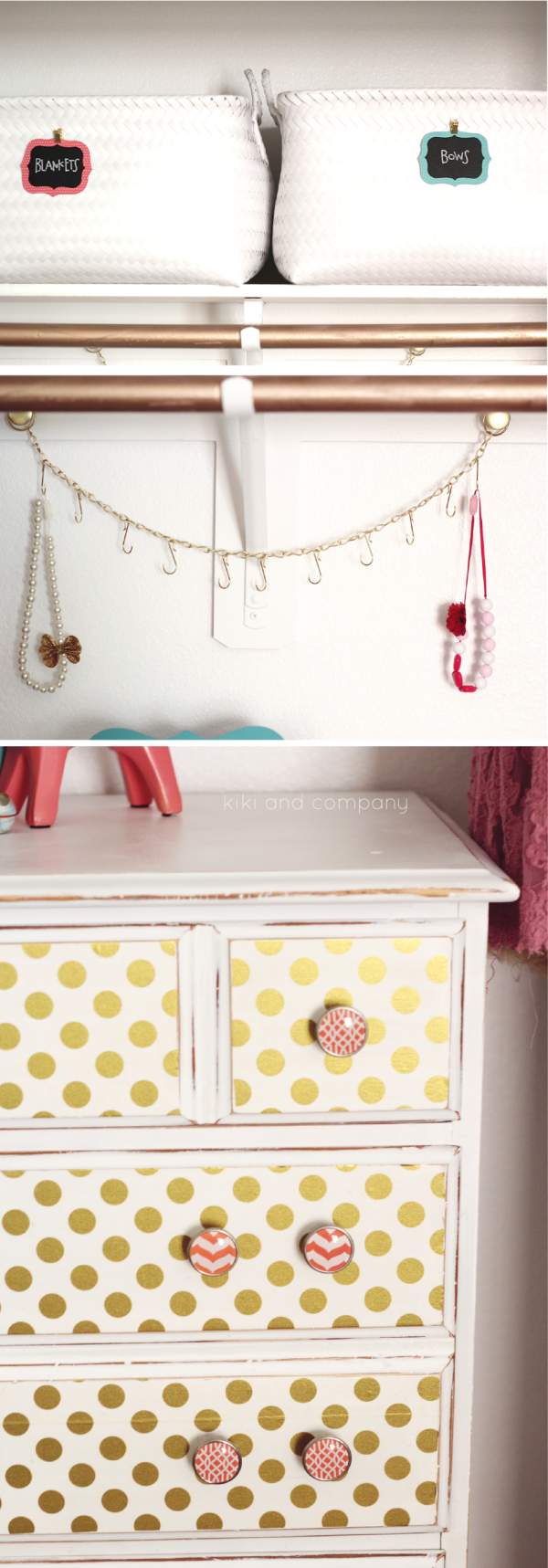 Girl's Room Makeover at kiki and company closet