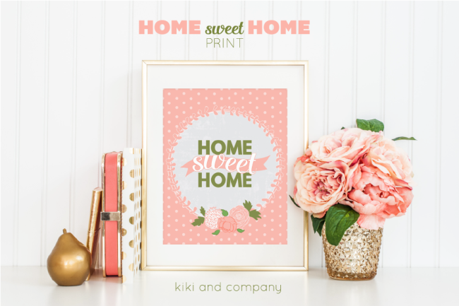 Home Sweet Home Print from Kiki and Company. LOVE!