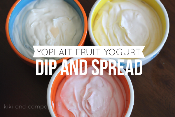 Yoplait Fruit Yogurt Dip and Spread. So easy!