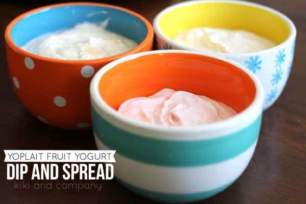 Yoplait Fruit Yogurt Dip and Spread. Yum!