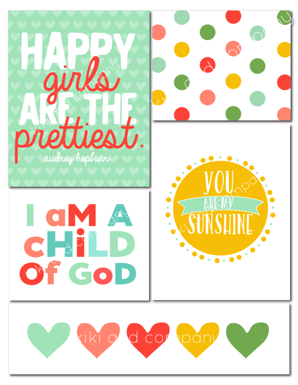 girls room prints