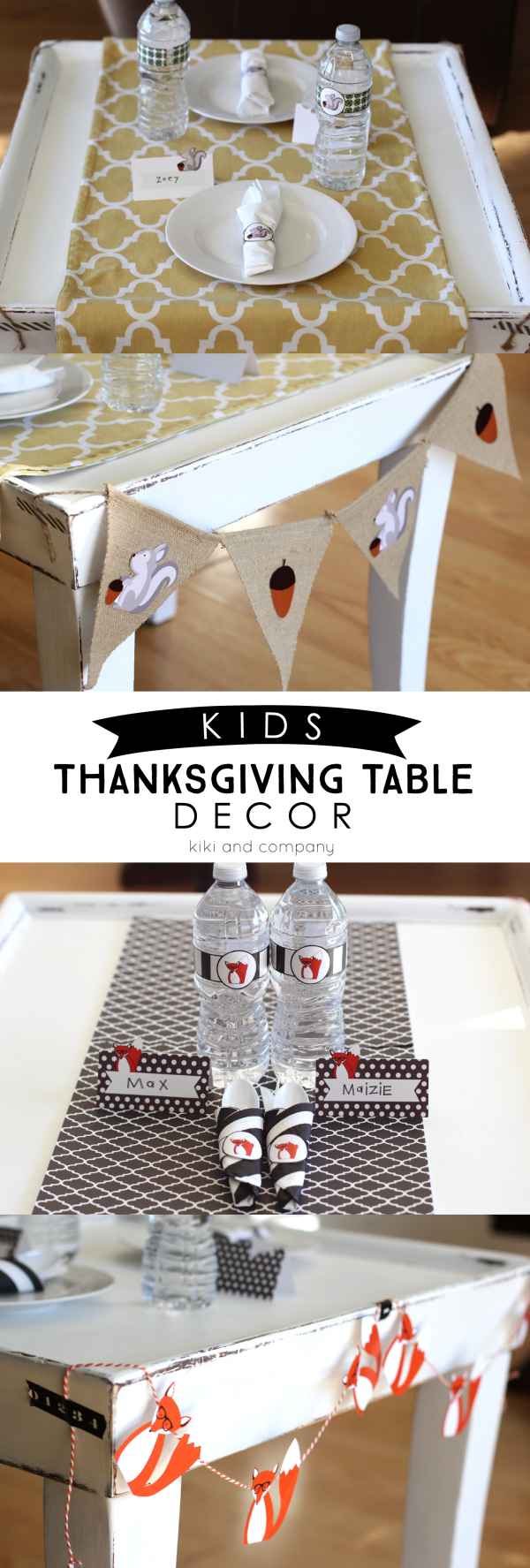 Kids Thanksgiving Table Decor  from kiki and company