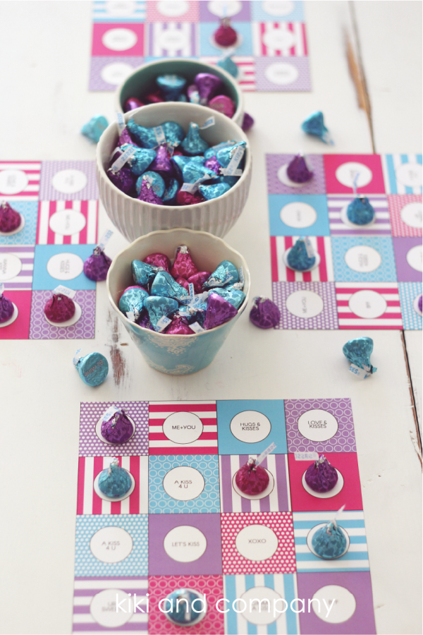 Hershey Conversation Kisses Bingo Game. Free printable