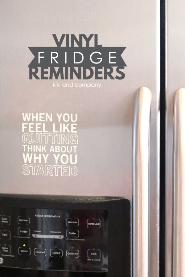 Vinyl Fridge Reminders with Expressions Vinyl