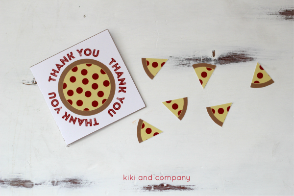 Teacher Appreciation Pizza Box Card from kiki and company. FUN!