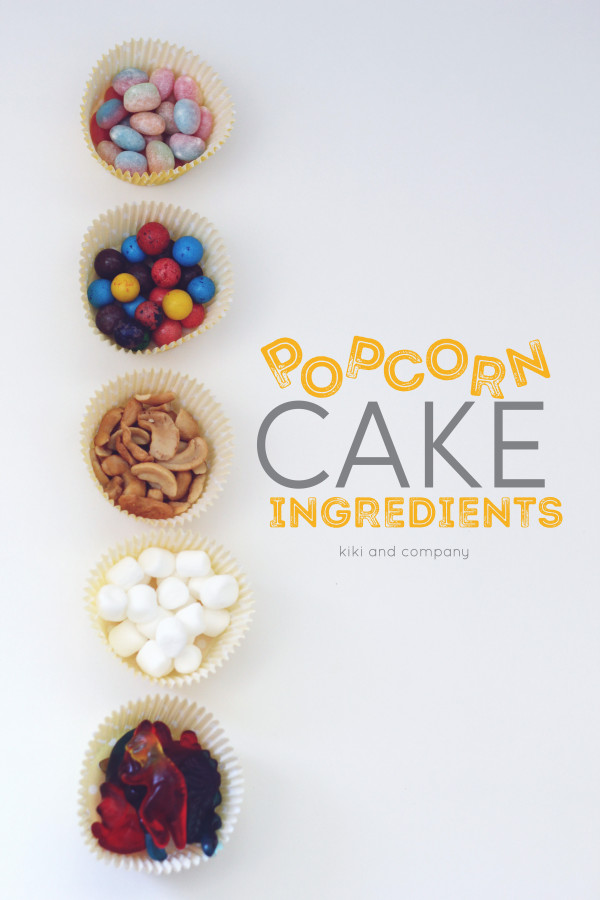 Popcorn Cake ingredients