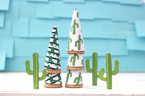 cactus party printables from kiki and company. ice cream wrappers