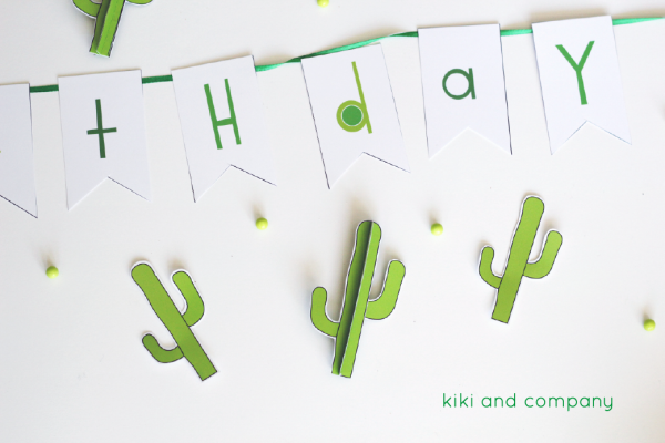 cactus party printables from kiki and company. love it!