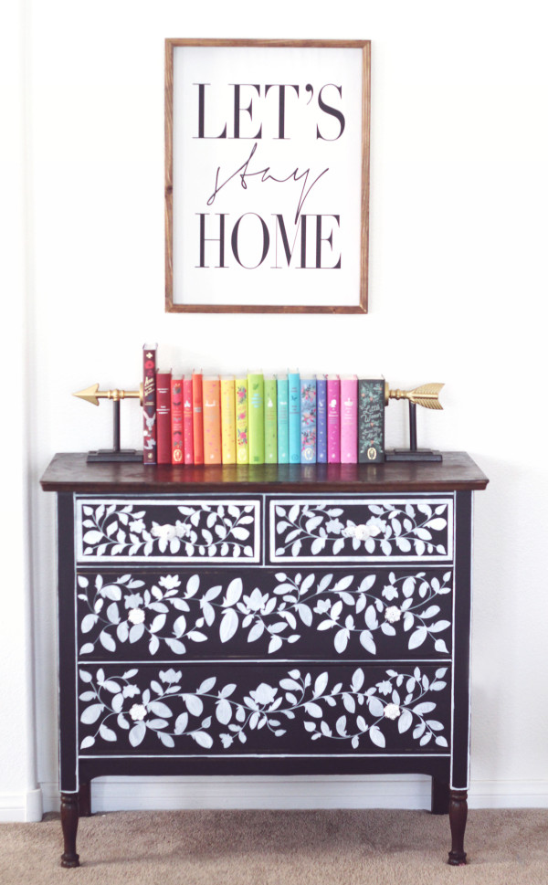 vinyl chalkboard dresser