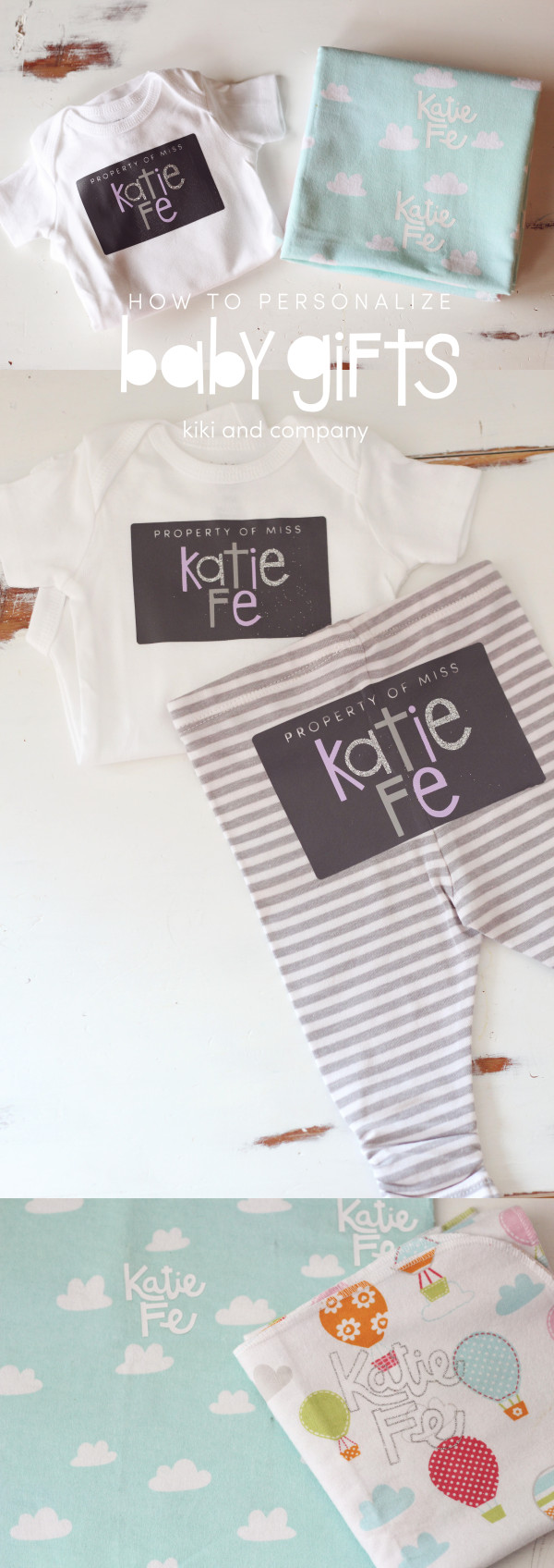 How to personalize baby gifts from kiki and company