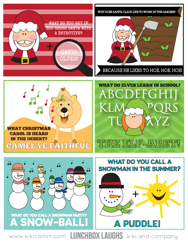 Christmas Lunchbox Laughs {free download} - Kiki & Company