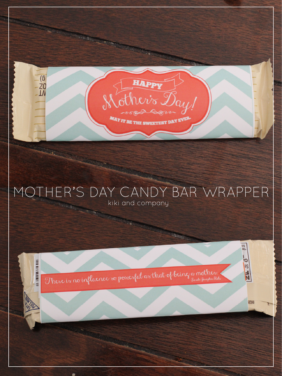 Mothers Day Candy Bar Wrapper by Kiki & Company