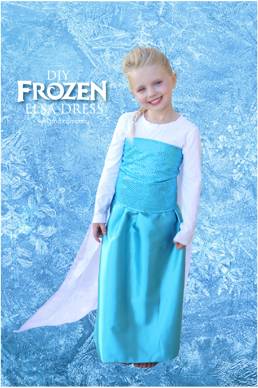 DIY Frozen Elsa Dress {tutorial} The Cape Kiki & Company